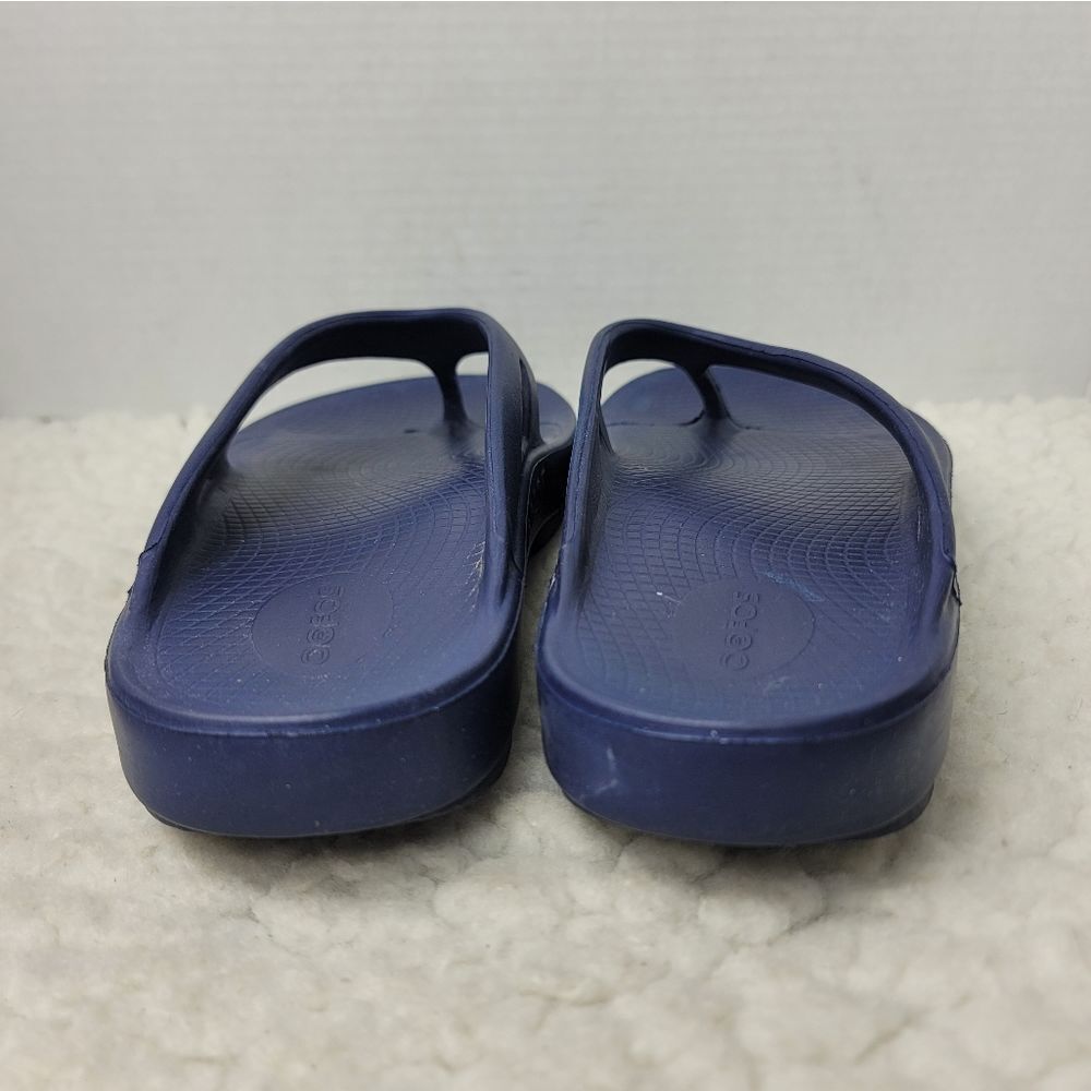 Oofos Original Recovery Womens Thong Flip Flop Size 10 Blue Comfort Sandals - Picture 4 of 10